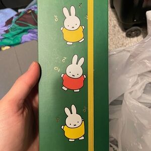Green Box with Bunny Design